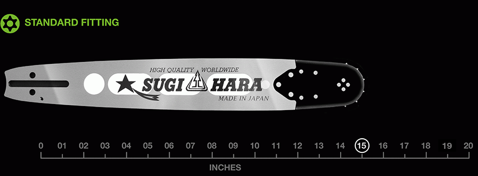 15" Sugihara Light Type Pro – .325 pitch .063 gauge BC3U-3J37-A