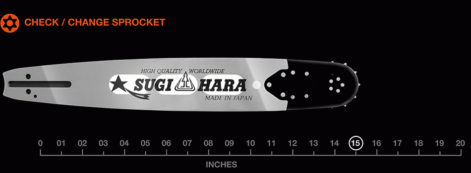 15" Sugihara Light Type Pro – 3/8" pitch .058 gauge VH2U-8Q37-A