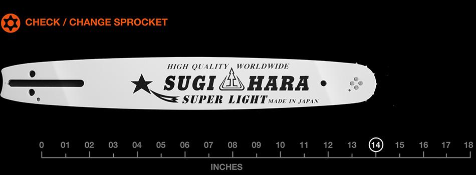 14" Sugihara Pro Laminated – 1/4" pitch .050 gauge BC2M-0F35-A
