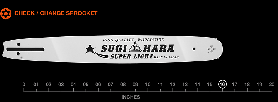 16" Sugi Pro lam – 3/8″ Lo Pro .050 60 drive links BC2M-0L41-A