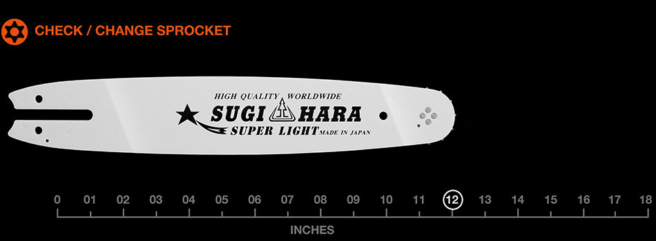 12" Sugihara Pro Laminated – 1/4" pitch .050 gauge SL2M-0F30-A