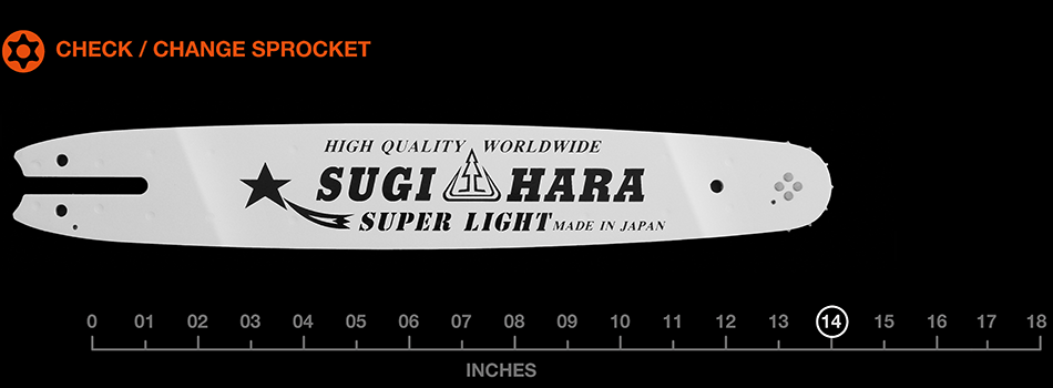 14" Sugihara Pro Laminated – 1/4" pitch .050 gauge SL2M-0F35-A
