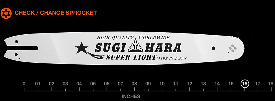16" Sugihara Pro Laminated – 1/4" pitch .050 gauge SL2M-0F40-A
