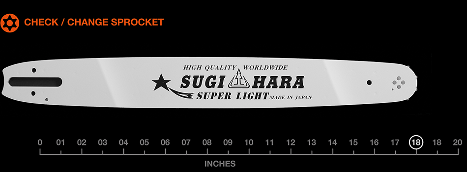 18" Sugihara Pro Laminated – 3/8″ Lo Pro pitch .050 gauge ST2M-0L45-A