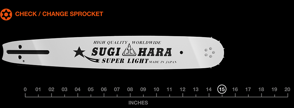 15" Sugihara Pro Laminated – 3/8" pitch .058 gauge VH2M-8Q37-A