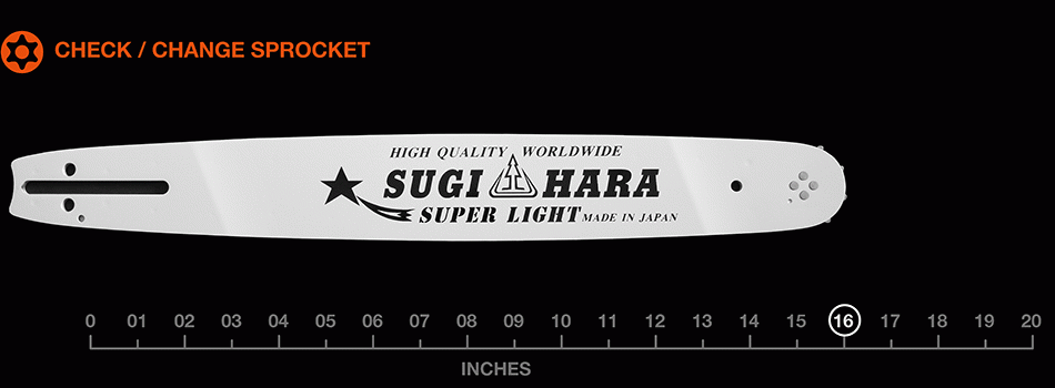 16" Sugihara Pro Laminated – 3/8" pitch .058 gauge VT2L-8Q40-A