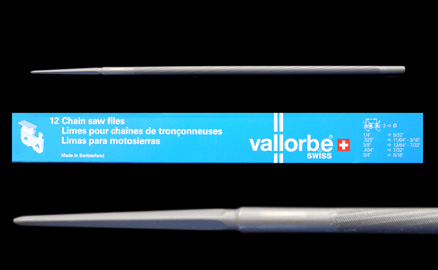 12 x 13/64" (5.2mm) Vallorbe round files